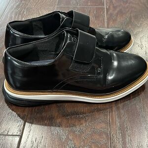Cole Haan Women Black W08364 Grand Evolution Slip On Patent Loafer Shoes Size 5B
